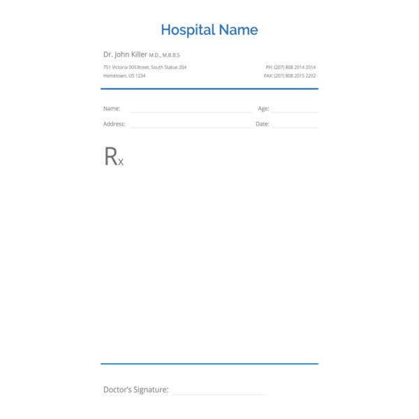 10 Doctor Prescription Templates PDF DOC Free Premium Templates