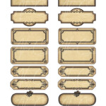 15 Printable Blank Vintage Apothecary Labels Set Editable PDF