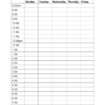 6 Best Free Printable Blank Daily Schedule Printablee