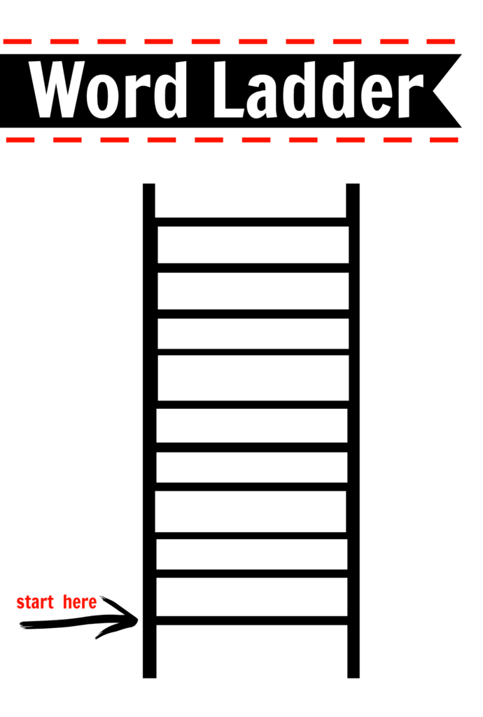 After School Activity Word Ladders Printable Free Word Ladders 