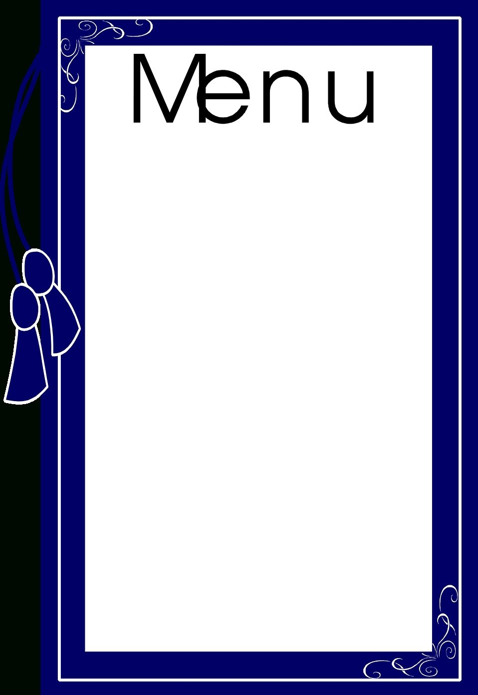 Awesome Blank Menu Clipart Baggrunde Pinterest Menu And Food Menu
