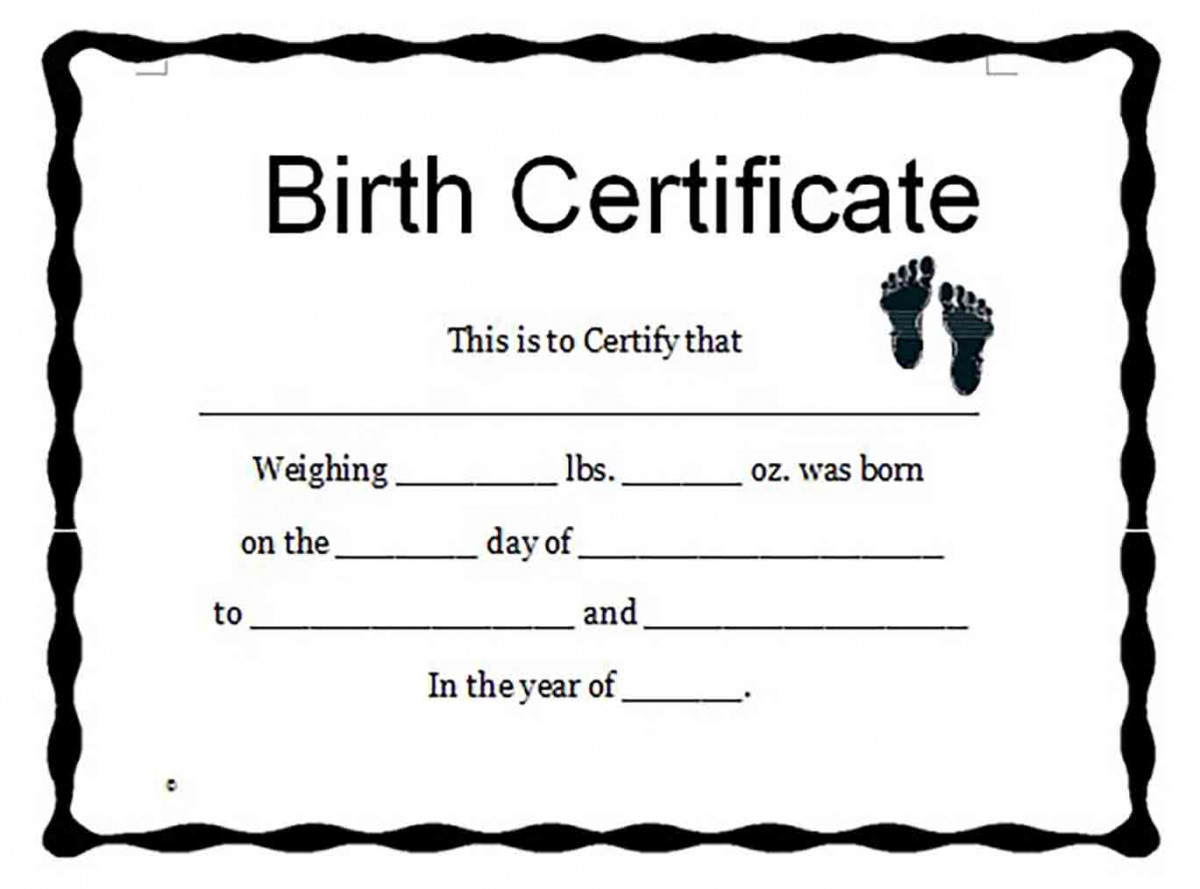 Birth Certificate Template And To Make It Awesome To Read