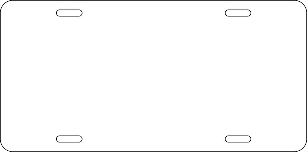 Blank License Plate Template Invitation Templates Template 
