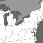 Blank Map Of Great Lakes Region For Thomas Edison Young Inventor Study
