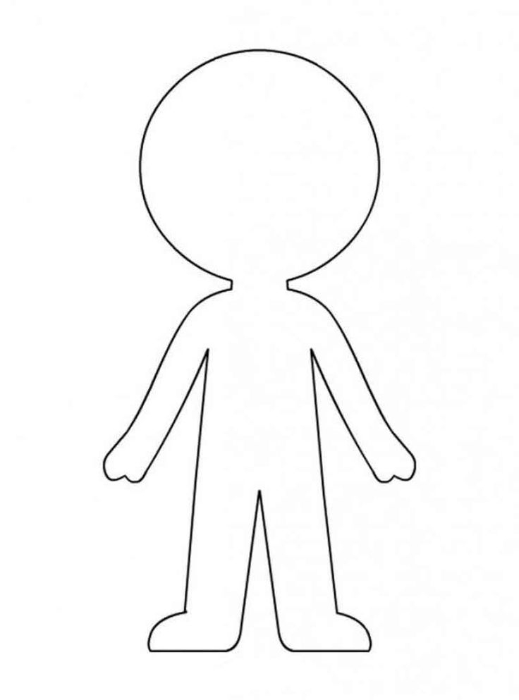 Blank Paper Doll Templates Paper Doll Template Doll Template Paper 