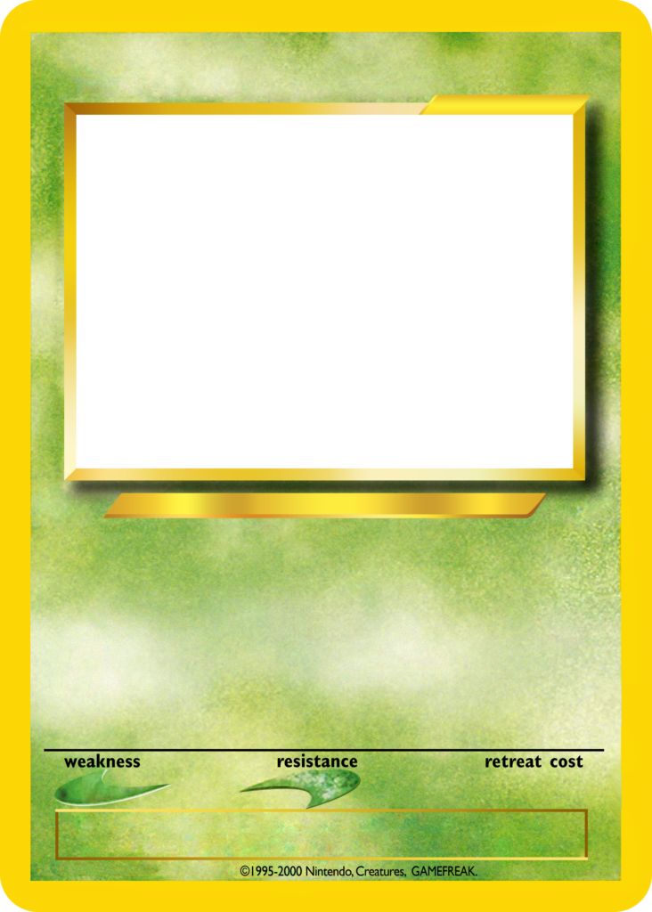 Blank Pokemon Card Template Handmade Cards Ideas In 2021