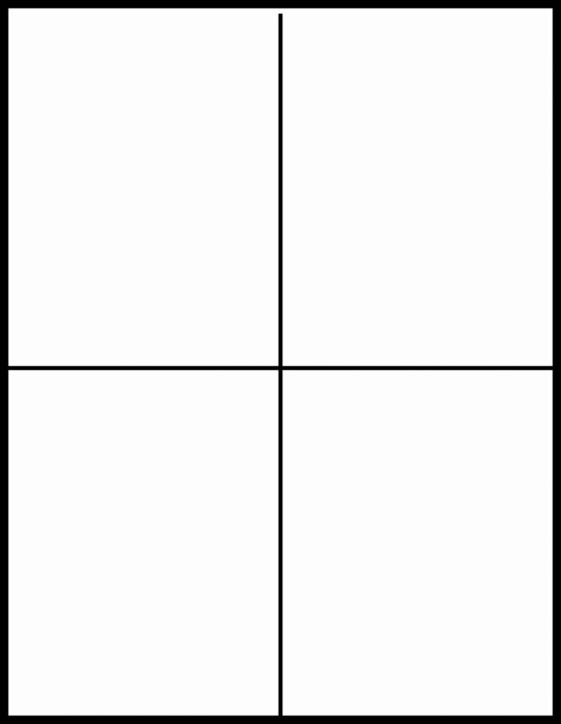 Blank Quarter Fold Card Template Best Sample Template