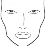 Chartreuse Mac Makeup Face Charts Blank Template Printable And Chart