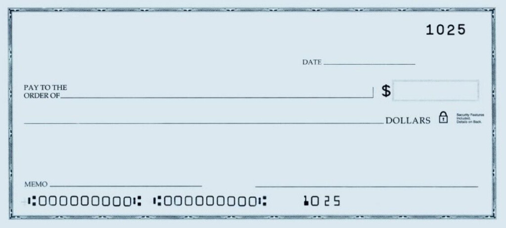 Check Blank Printable Checks Blank Check Business Checks