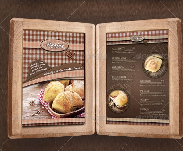 FREE 21 Sample Bakery Menu Templates In AI Pages PSD MS Word