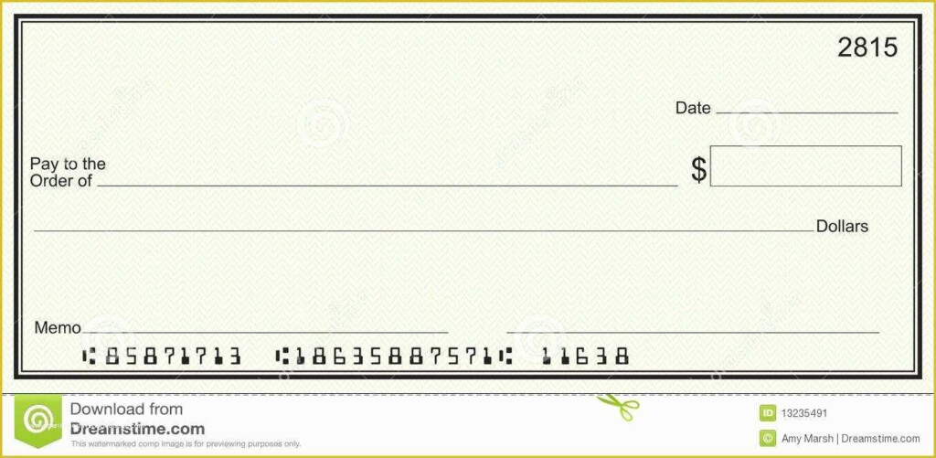 Free Blank Business Check Template Of 7 Best Of Printable Personal 