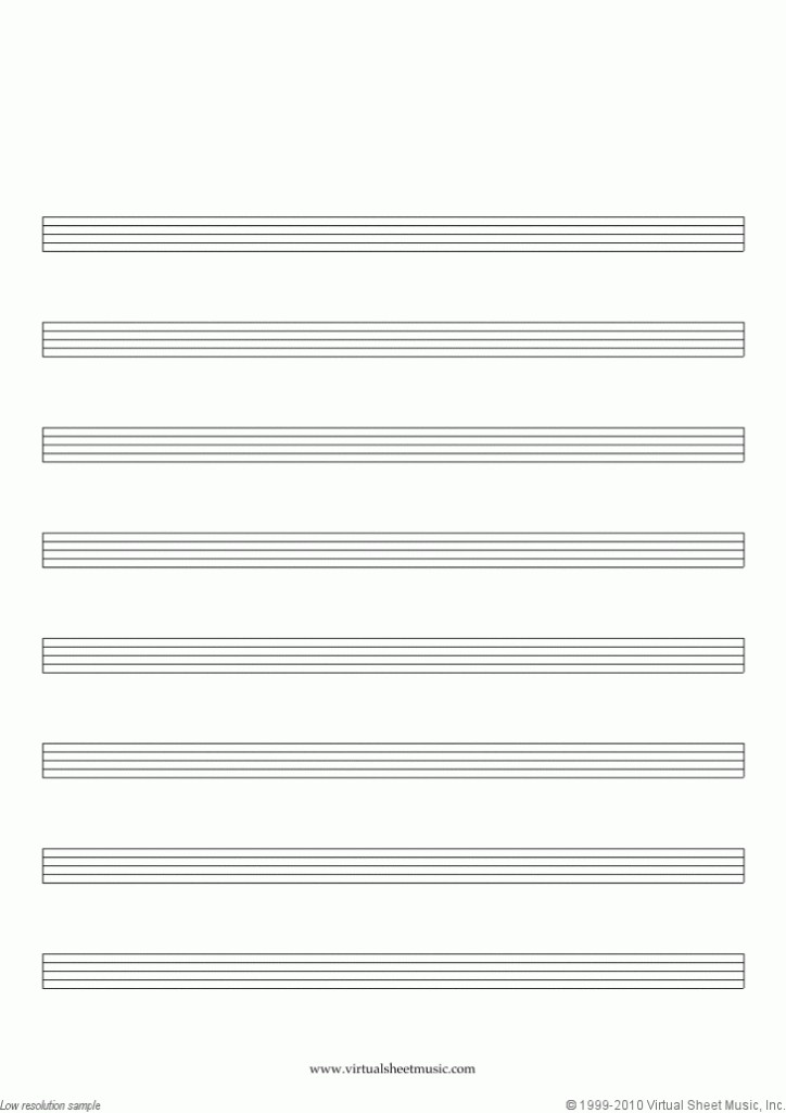 Free Music Blank Sheet Music Manuscript Paper For Writing Music 