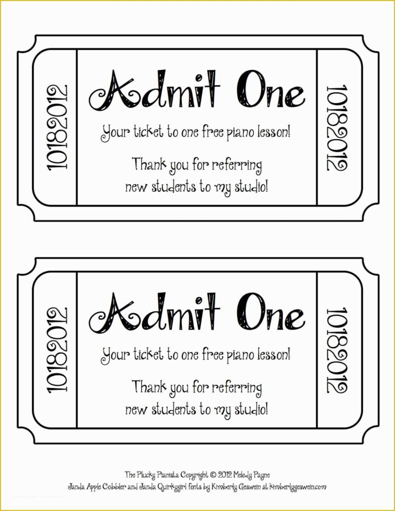 Free Ticket Stub Template Of Free Ticket Template Download Free Clip 