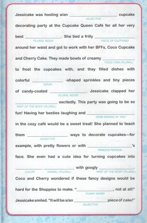 Funny Fill In Stories A Book Of Fill In The Blank Fun Shopkins 