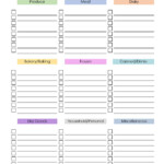 Grocery List Template Free Printable