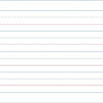 Kindergarten English Writing Paper Template Lined Writing Paper