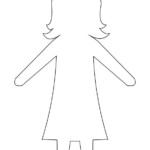 Paper Doll Template Best Coloring Pages For Kids