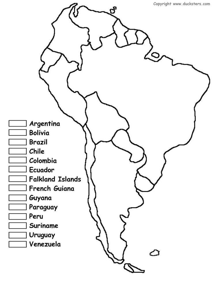 Political Map Of South America Blank Image America Map Latin America 