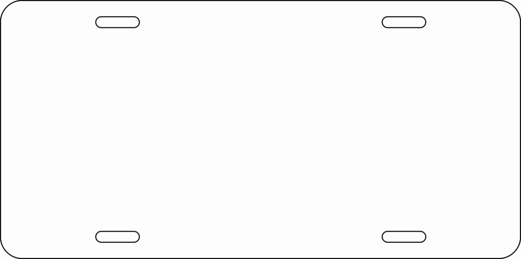 Printable License Plate Template Fresh Blank License Plates Template 