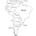 South America Outline Printable American Map 8