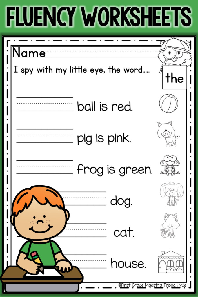 These Printable Sight Word Fluency Fill In The Blank Worksheets Are 