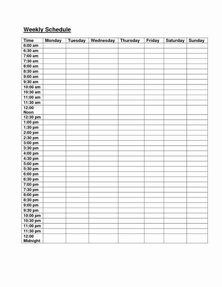 Working Hours Schedule Template Inspirational Printable Daily Schedule 