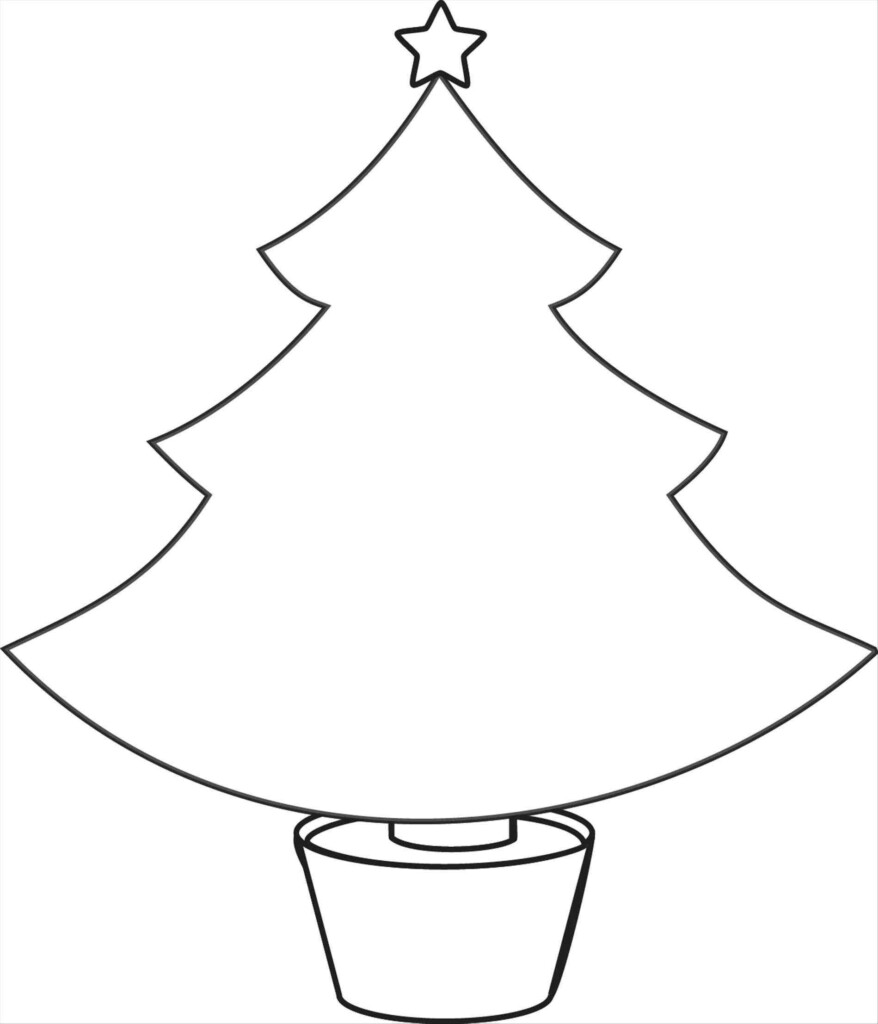 Www xmast site Christmas Tree Coloring Page Christmas Tree Template 