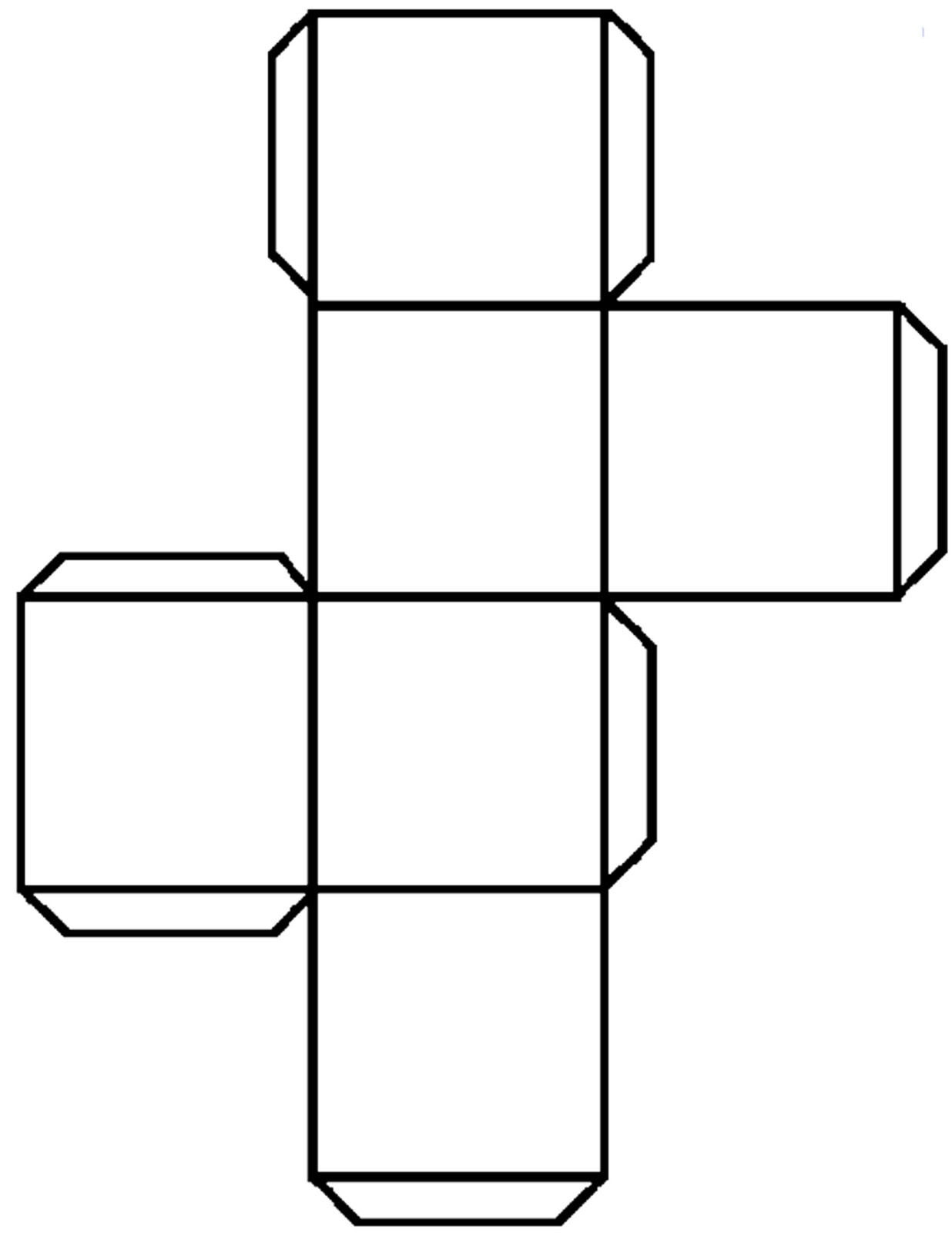 Blank Dice Template Printable ClipArt Best