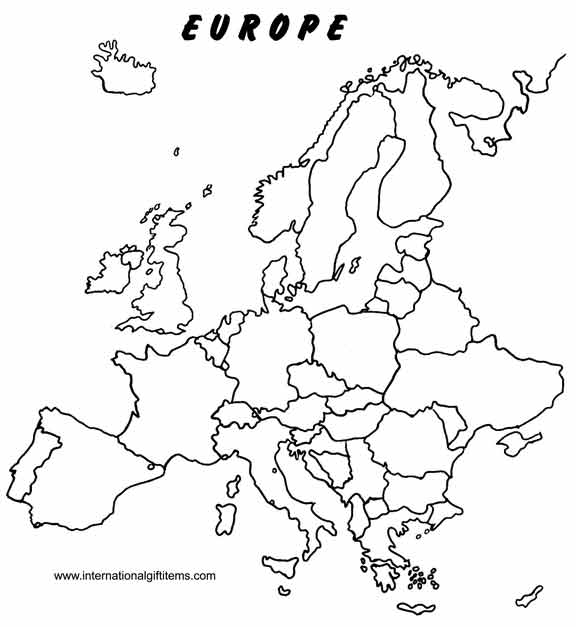 Blank Europe Map To Print