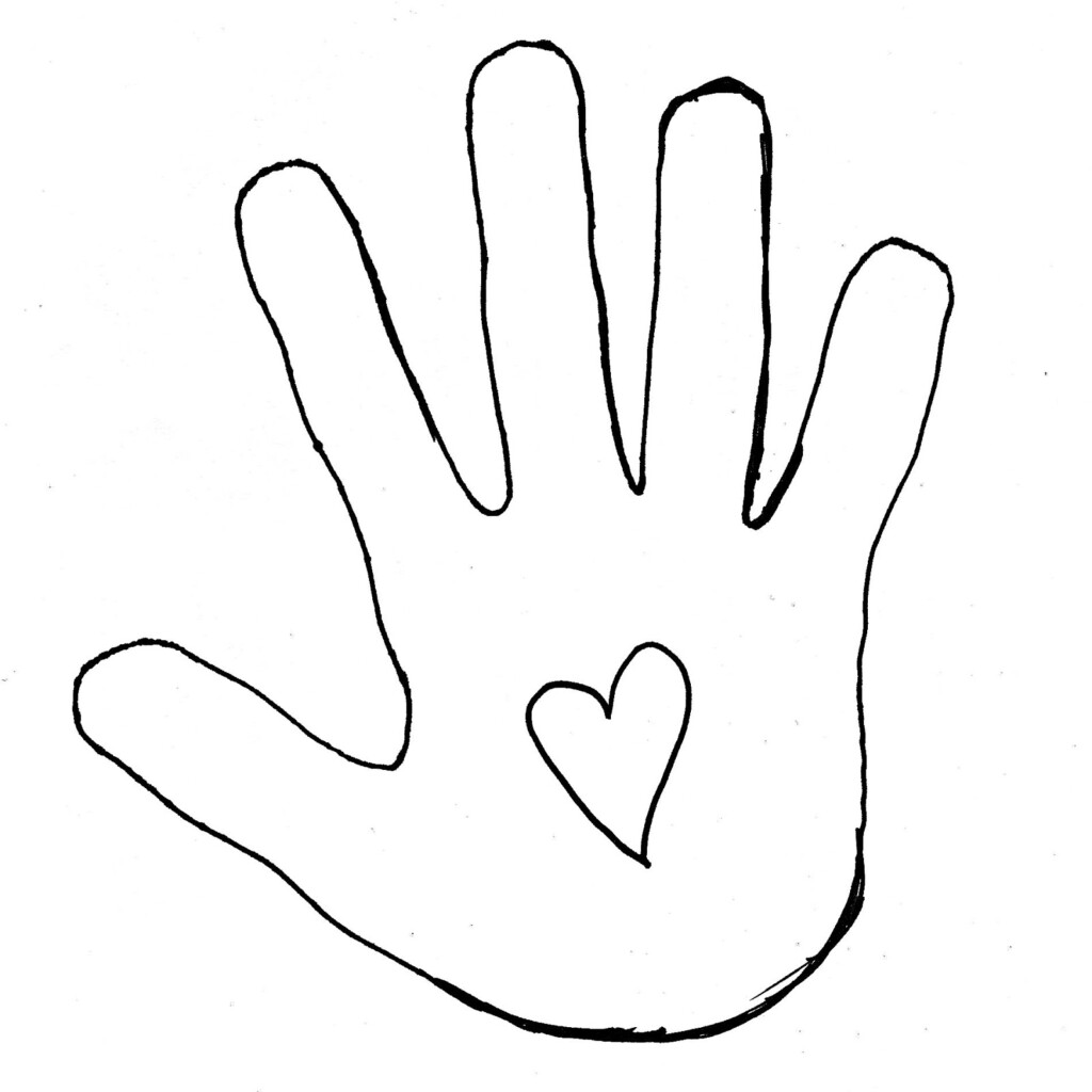 Blank Handprint Template ClipArt Best