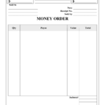 Blank Money Order Template