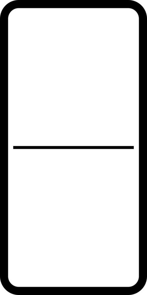 Illustration Of A Blank Domino Tile Free Stock Photo Domino Math 