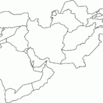 Middle East Outline Map Outline Map Of Middle East By World Atlas