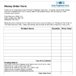 Money Order Forms 8 Free Word PDF Format Download Free Premium